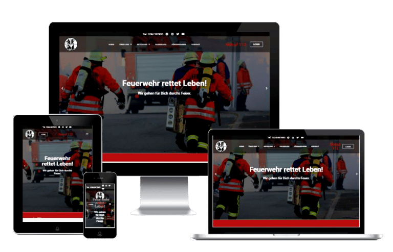 Feuerwehrseite responsive