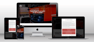 Responsive Website der Feuerwehr Groß Flottbek auf Geräten
