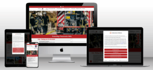 Freiwillige Feuerwehr Website auf verschiedenen Geräten